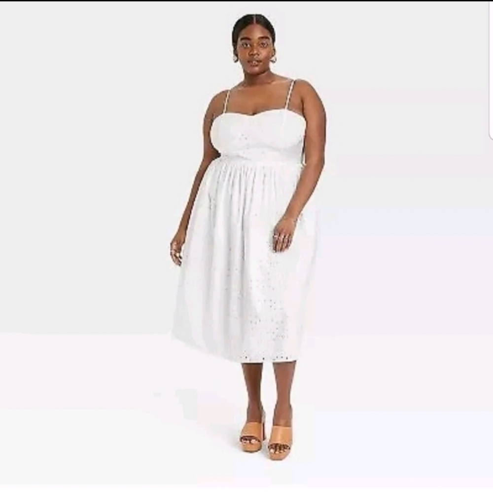 A New Day Dresses Nwt A New Day Eyelet Midi Dress